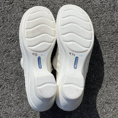 Women’s Nurse Mates Halle Pillow Top Clog 9.5M White Leather