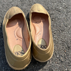 Woman’s Sofft Malila Jute Wrapped Slip-on Moc 7.5M Gold Leather