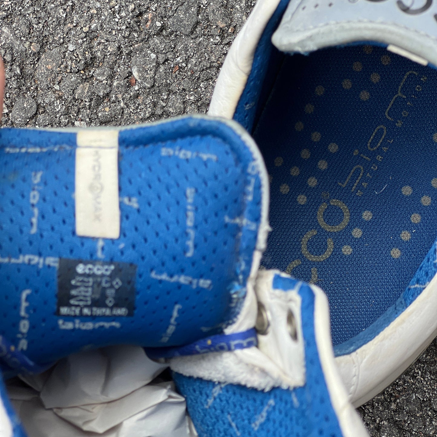 Men’s Ecco Biom Cleat-less Golf Shoe 45EU •White• Hydromax yak Leather