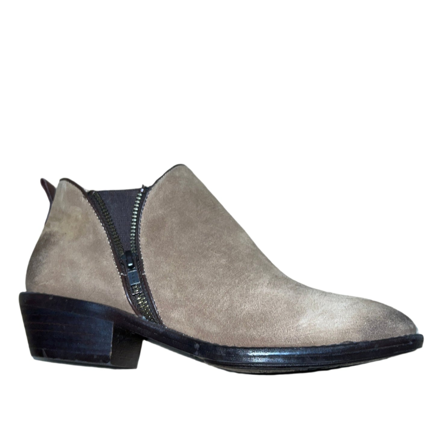 SOFFT Women's Vinton •Barley Suede Leather• Zipper Bootie 7.5M