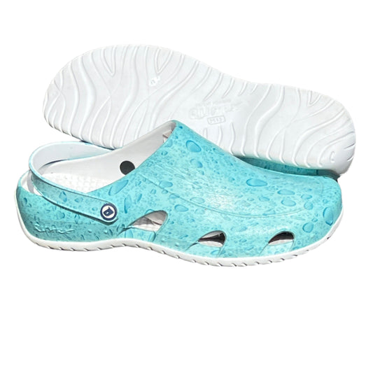 Men’s •Quarky•   EVA Clog  Size 13 White/ Blue Splash