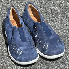 Comfortiva by SoftSpots Women’s •Tinsley• Comfort Slip on 8.5W Blue Suede