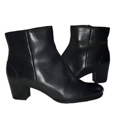 Woman’s Ecco Zippered Ankle boot EU37 Black Leather