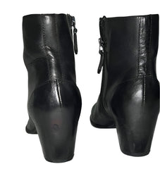 Woman’s Ecco Zippered Ankle boot EU37 Black Leather