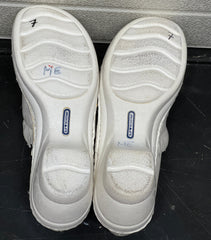 Women’s Nurse Mates Halle Pillow Top Clog 7M White Leather