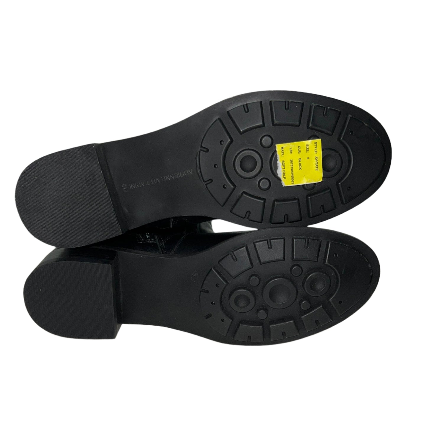 ADRIENNE VITTADINI Women's •Tate• Tall Boot - Size 6M Black Leather