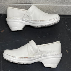 Women’s Nurse Mates Halle Pillow Top Clog 8M White Leather
