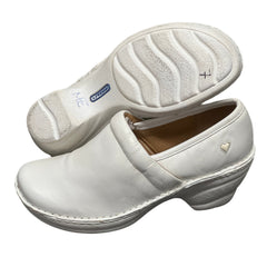 Women’s Nurse Mates Halle Pillow Top Clog 7M White Leather