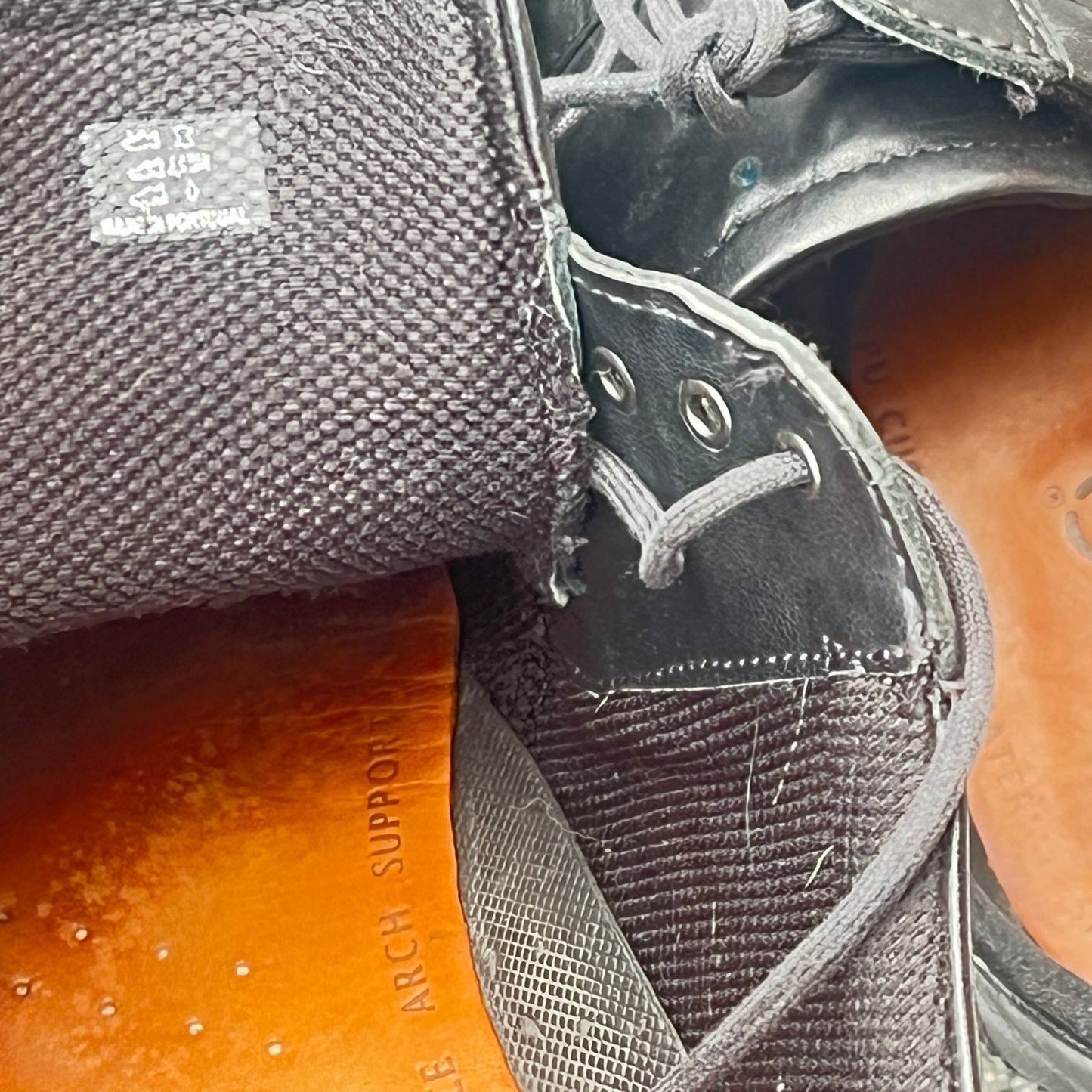 Men’s Ecco Dress Oxford 45EU Black Leather- Made in Portugal