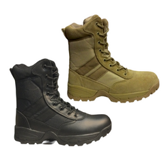 Safara NJ8821 Zippered Tactical Boot Leather/Nylon