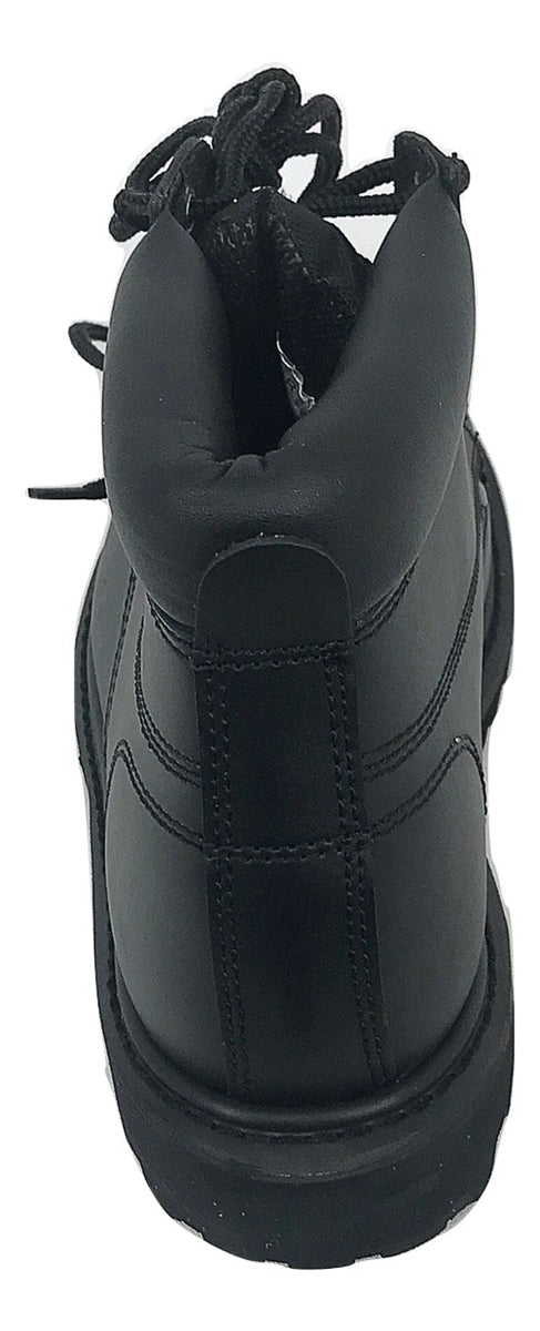 Men's JACATA 6" Classic Steel Toe Work Boot - 8605 - Black Smooth Leather