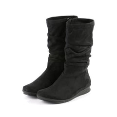 Bussola Women's •Combia 1560• Mid-High Scrunch Boot - Black - ShooDog.com