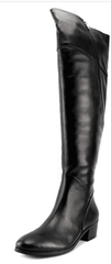 Everybody By BZ Moda Women's •Jamila• Over The Knee Boot - Black Leather - ShooDog.com
