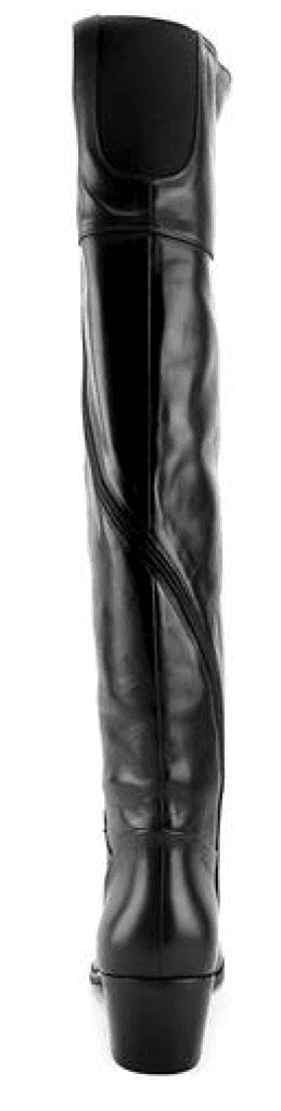 Everybody By BZ Moda Women's •Jamila• Over The Knee Boot - Black Leather - ShooDog.com