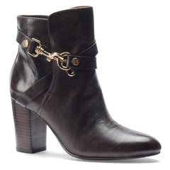 Isola Women's Colleen •Java Brown Leather• Harness Bootie - ShooDog.com