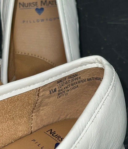 Women’s Nurse Mates Halle  Pillow Top Clog  8.5M White Leather