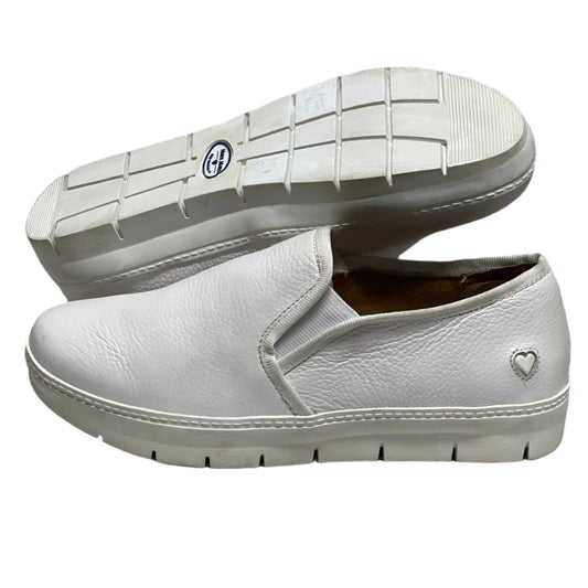 Women’s Nurse Mates Adela Twin-gore Slipon 6W White Leather