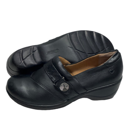 Women’s Nurse Mates Kris Pillow-top lightwiect Comfort  Clog 11M Black leather