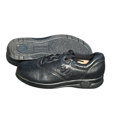 SOFTSPOTS Supreme Women's •Marathon• Lace-up - Black Leather - 6.5M