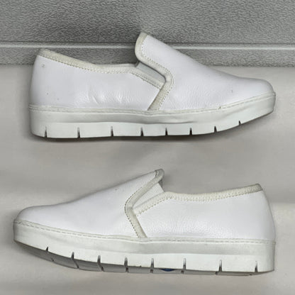 Women’s Nurse Mates Adela Twin-gore Slipon 6M White Leather