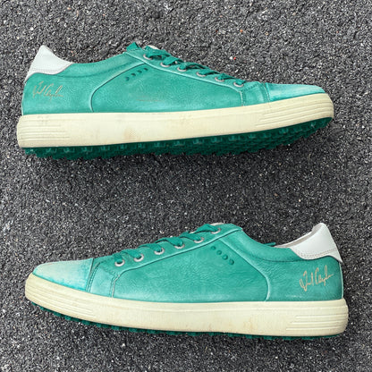 Men’s Ecco •Fred Couples Masters• Street Premier Cleat-less Golf Shoe 44EU • Green Hydromax Leather