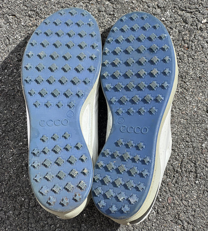 Men’s Ecco  Biom Cleat-less Golf Shoe 45EU •White• Hydromax  yak Leather