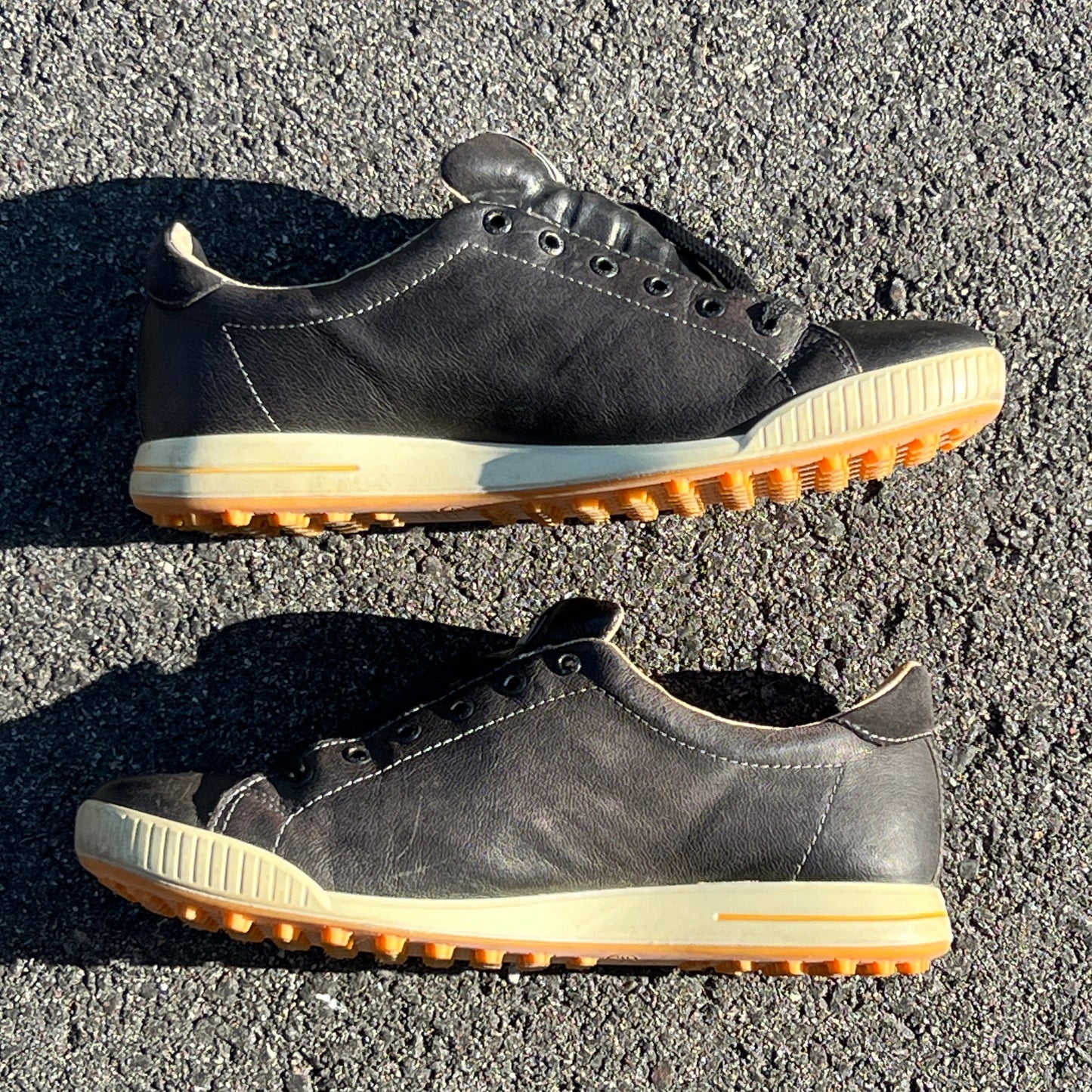 Men’s Ecco Street Premier Cleat-less Golf Shoe 45EU • Black  Leather