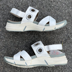 BIONICA Women's •Olney• Sandal 8M White Leather