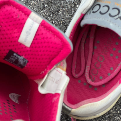 Women’s Ecco  Biom Spikeless Golf Shoes 38EU -White/Pink- Hydromax Yak Leather