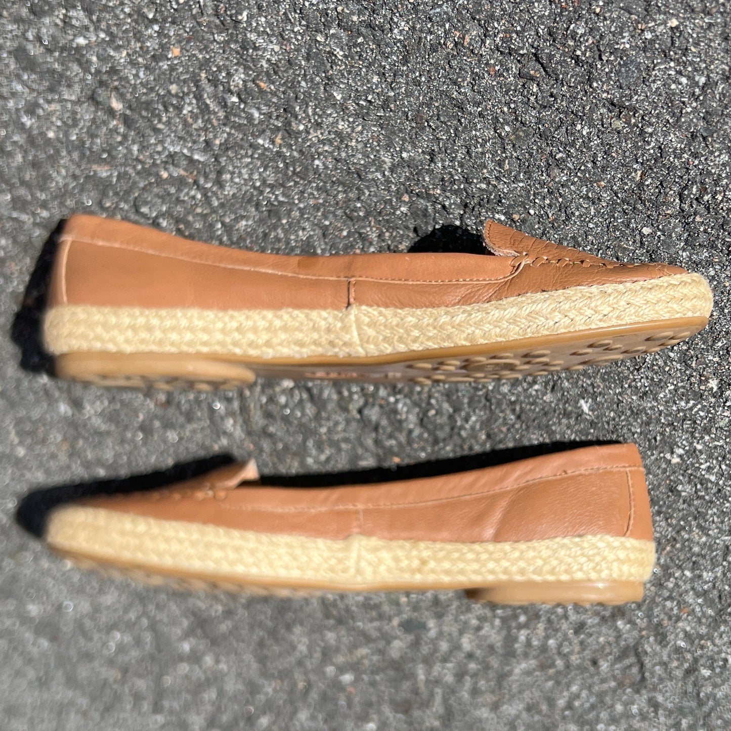 Woman’s Sofft Malila Jute Wrapped Slip-on Moc 11 M Tan Leather