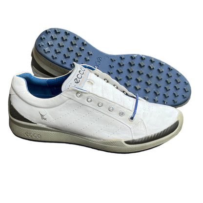 Men’s Ecco  Biom Cleat-less Golf Shoe 45EU •White• Hydromax  yak Leather