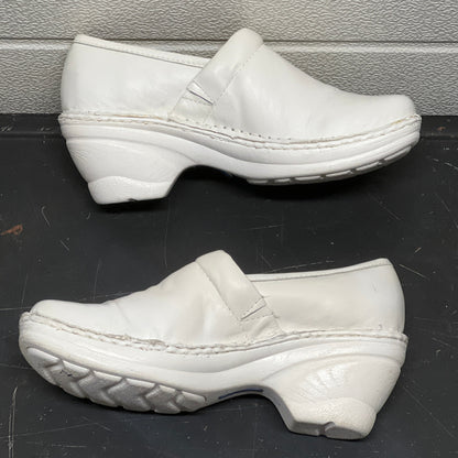 Women’s Nurse Mates Halle  Pillow Top Clog  7M White Leather
