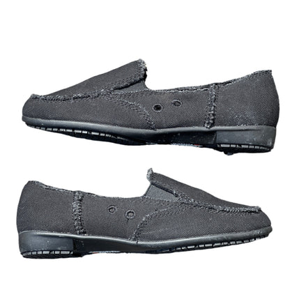 (Aerosoles SureGrip Women's •You Betcha• Non-Slip Flats 8M Black Canvas