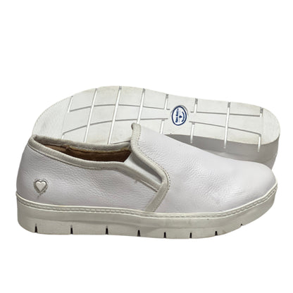Women’s Nurse Mates Adela Twin-gore Slipon 6M White Leather