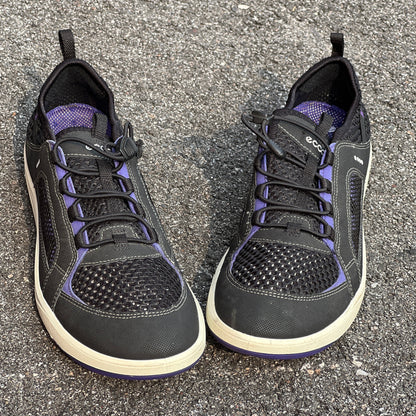 Women’s Ecco Lagoon Mesh Water Sneaker 40EU Black/Purple/White