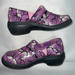 Women’s Nurse Mates Nelly Pillow-top Comfort  Lightweight Gored Clog 9 1/2M PurpleL