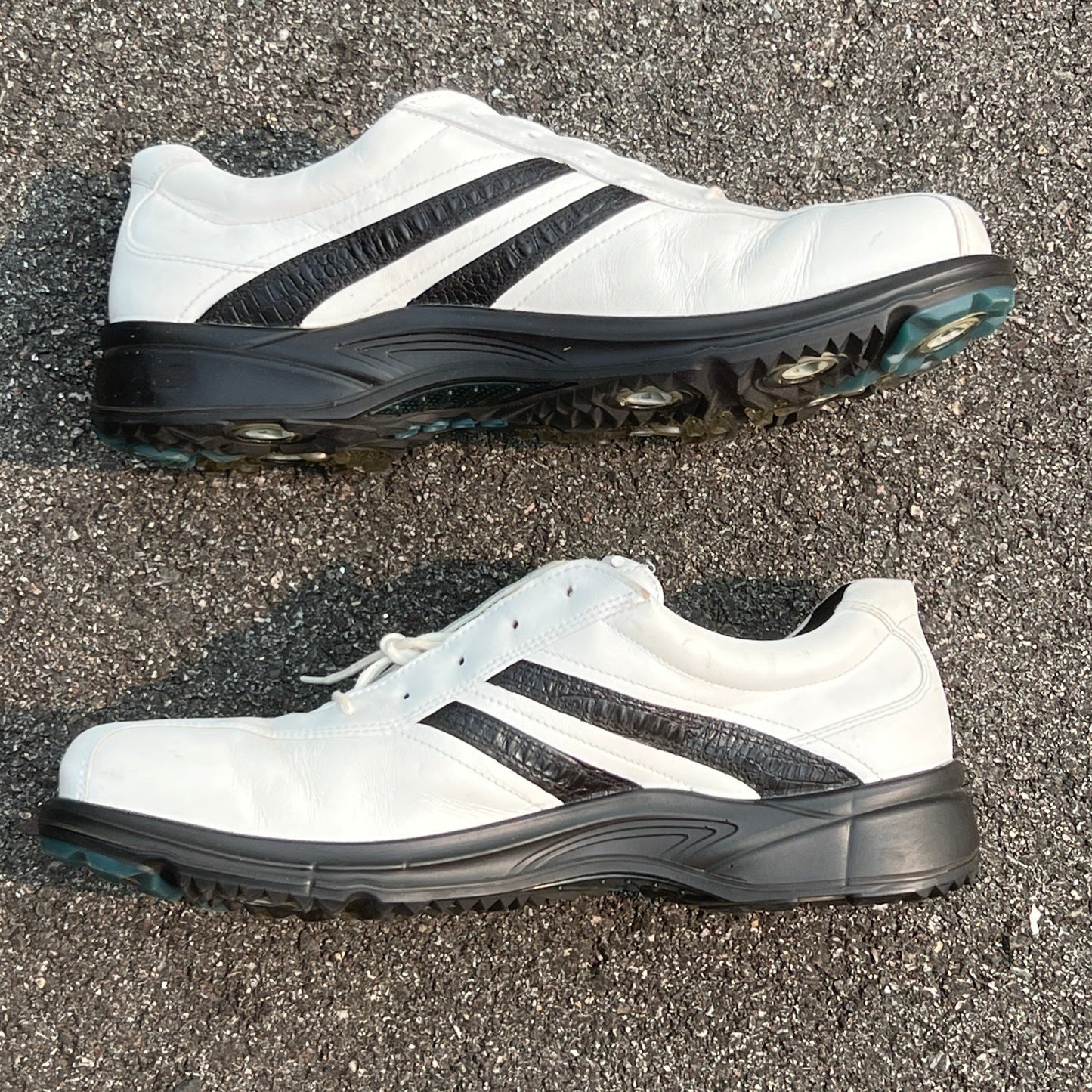 Men’s Ecco Biom Cleated Golf Shoe 47EU • White/Black • Leather