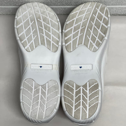 Women’s Nurse Mates Dove Twin-gore Slipon 9.5W White Leather