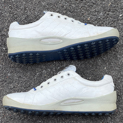 Men’s Ecco  Biom Cleat-less Golf Shoe 45EU •White• Hydromax  yak Leather