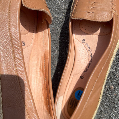 Woman’s Sofft Malila Jute Wrapped Slip-on Moc 11 M Tan Leather