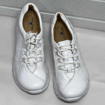 Women’s Nurse Mates Lexi pillowTop Lace up 8.5M White Leather