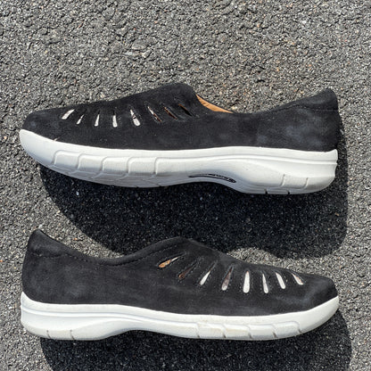 Comfortiva by SoftSpots Women’s •Tinsley•  Comfort Slip-on 7.5M Black Suede