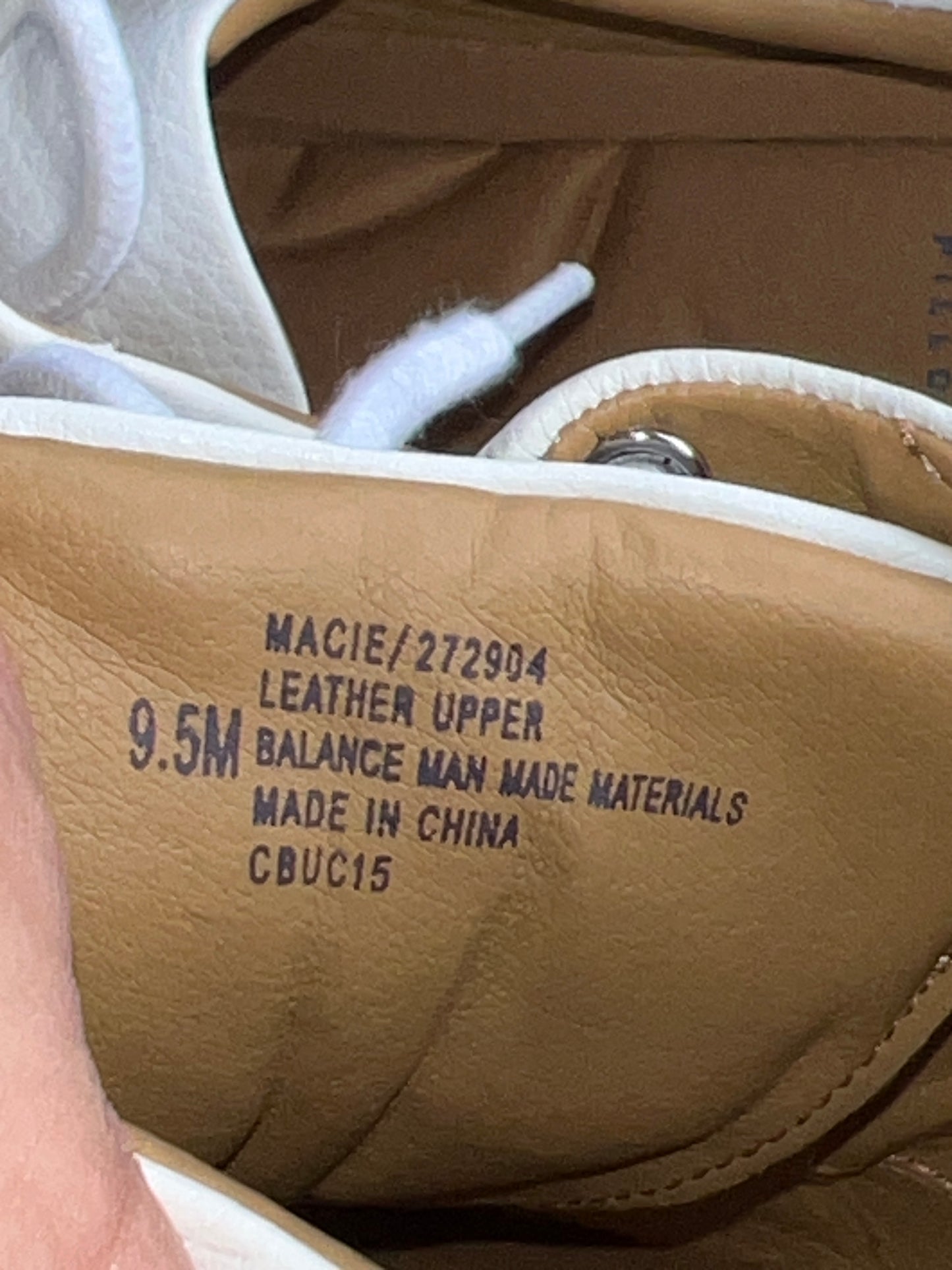 Women's  NURSE MATES  •Macie• Pillow-Top Oxford 9.5M  White Leather