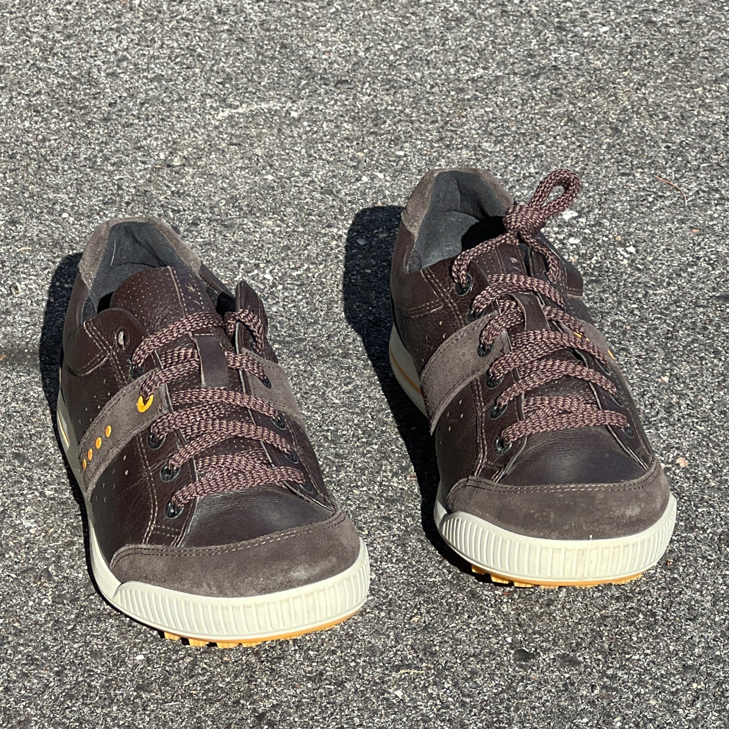 Men’s Ecco Street Premier Cleat-less Golf Shoe 42EU •Black/Citron• Leather