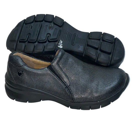 Women’s Nurse Mates London Gored Slip-on 6 1/2W Black Sparkle Leather