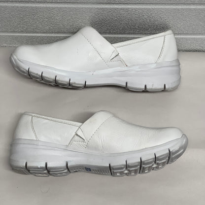 Women’s Nurse Mates Libby pillowTop lightweight Clog 9M White Leather