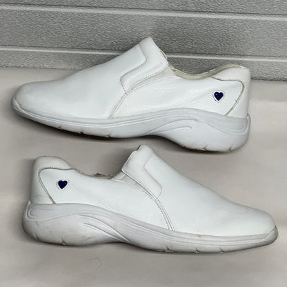 Women’s Nurse Mates Dove Twin-gore Slipon 9M White Leather