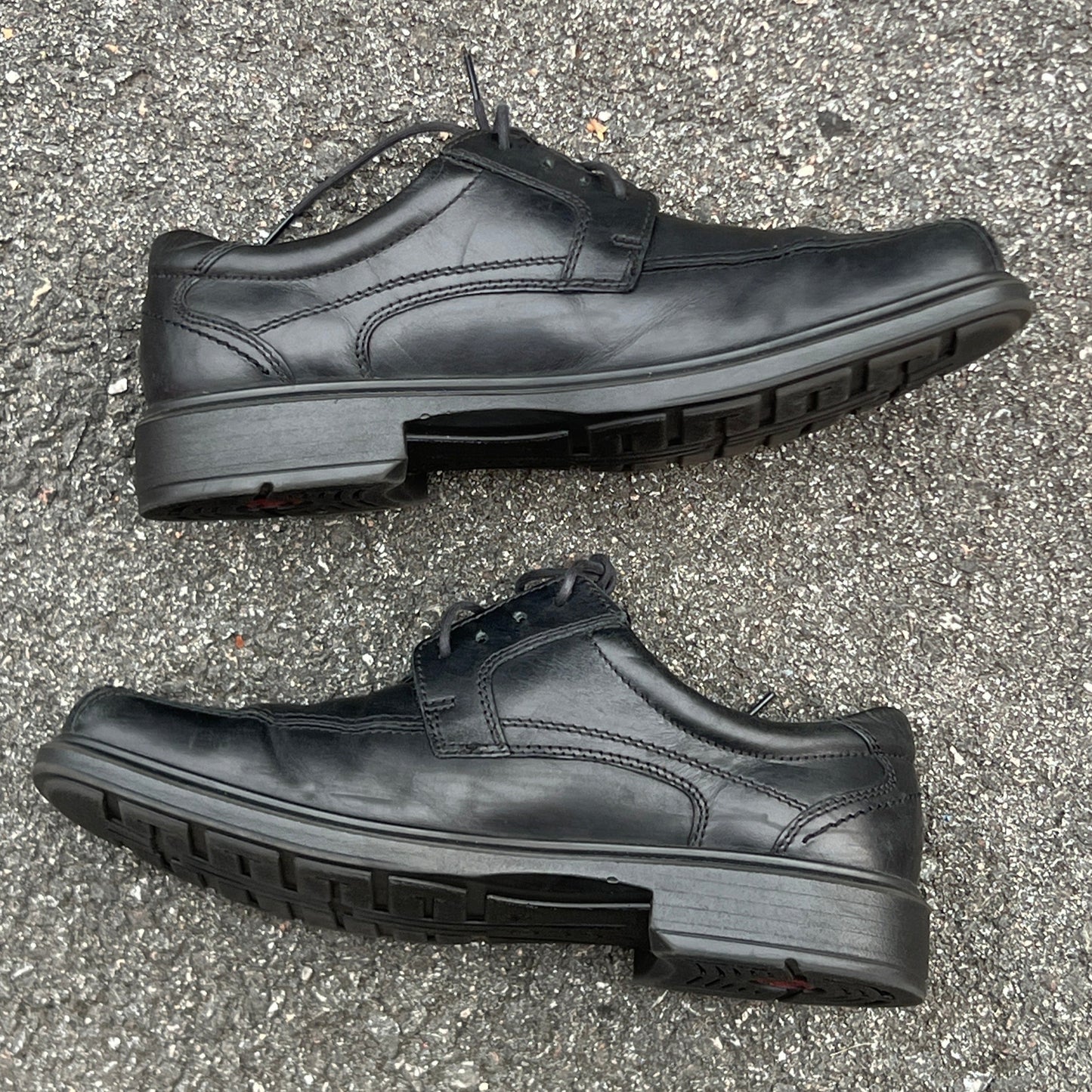 Men’s Ecco Dress Oxford 45EU Black  Leather- Made in Portugal