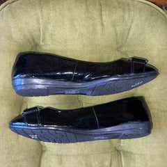 Women’s Sofft Black Patent Leather Flat 7.5M