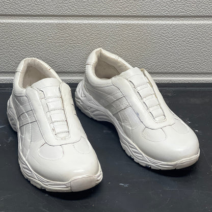 Women’s Nurse Mates Quantum Pillow Top slip on 7M White Leather